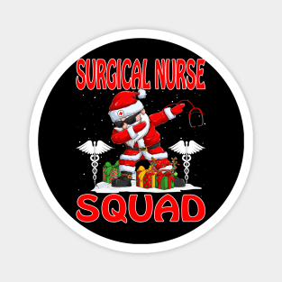 Christmas Surgical Nurse Squad Reindeer Pajama Dabing Santa Magnet